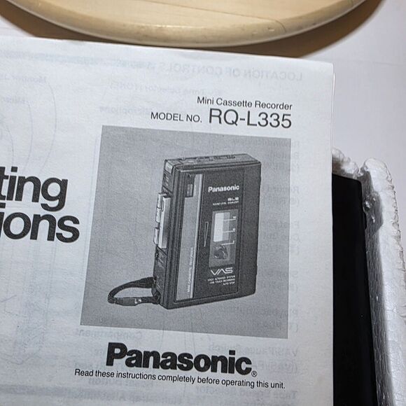 Vintage Panasonic Mini Casette Recorder RQ-L335 Voice Activated Untested In Box - Picture 3 of 6